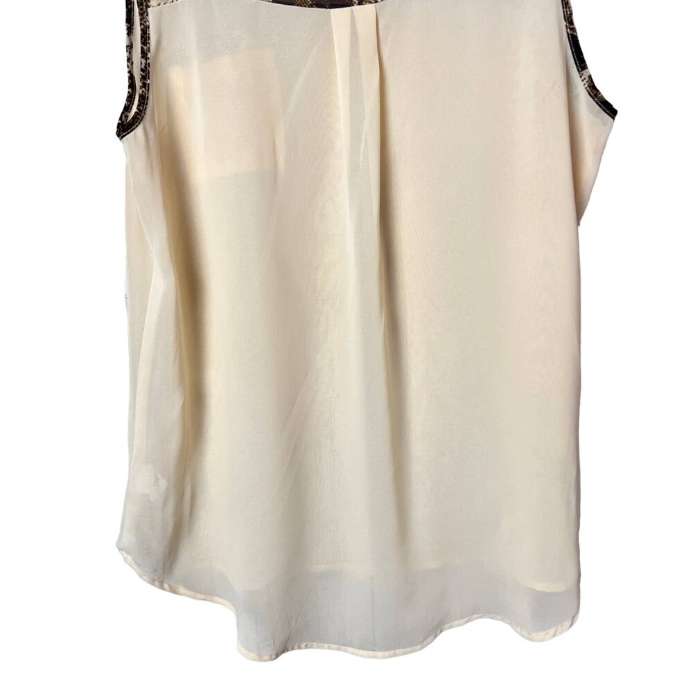 Edge Women's Sleeveless Dressy Flowy Tank Sz L - Picture 6 of 9